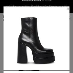 Steve Madden Cobra platform ankle boots. Currently sold out on site